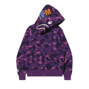 Purple Camouflage Men's Sweater